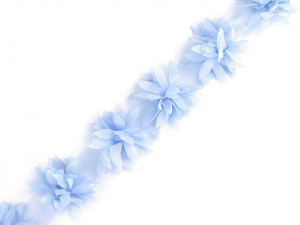 Prýmek květ na tylu šíře 60 mm