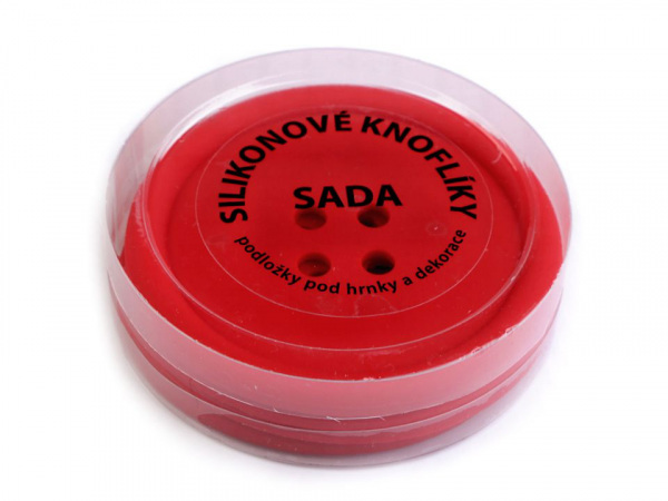Silikonové knoflíky sada 4 ks Ø9 cm
