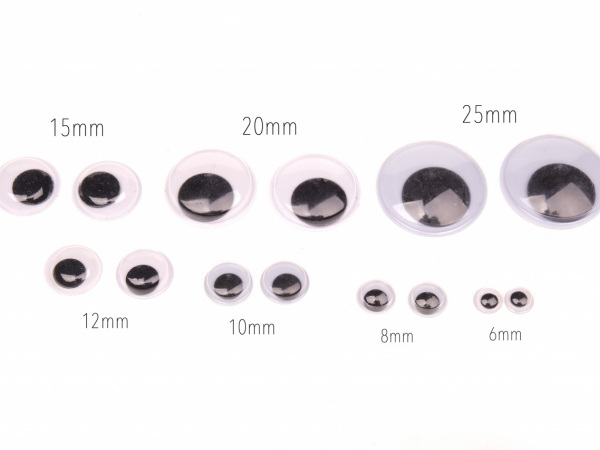 Oči nalepovací průměr 12mm