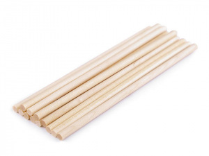 Dřevěné tyčky délky 15 cm macrame