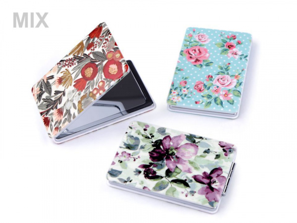 Kosmetické zrcátko květy