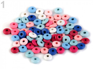 Dřevěné korálky disk Ø10 mm