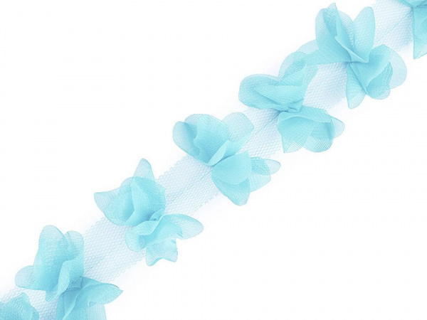 Prýmek mašle / motýlek na tylu šíře 65 mm