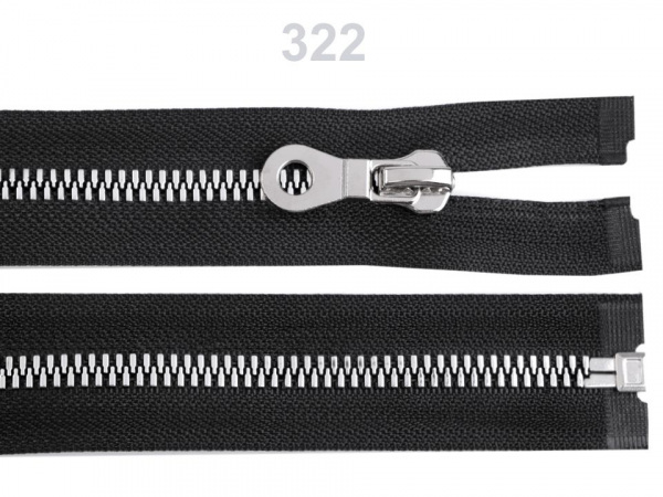 Kostěný zip šíře 8 mm délka 40 cm