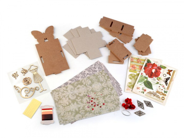 Kreativní sada šperkovnice s motýlem