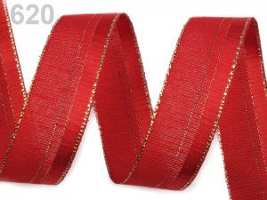 Stuha s lurexem šíře 24 mm