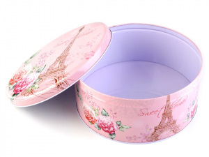 Plechová krabice Paříž velká