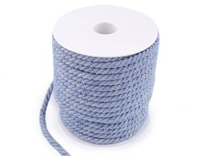 Kroucená šňůra dvoubarevná Ø6 mm macrame