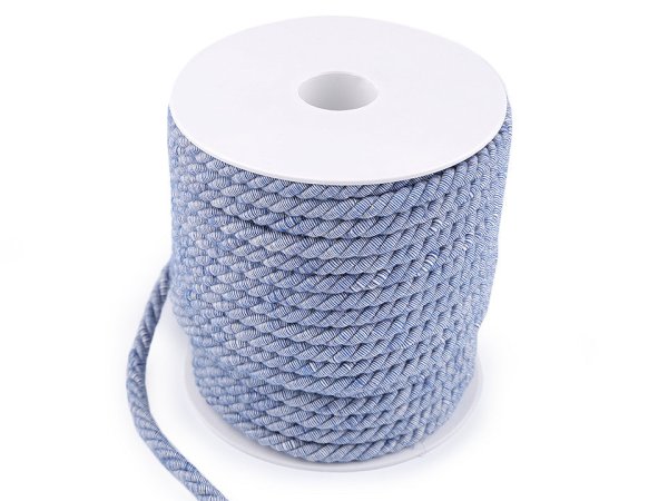 Kroucená šňůra dvoubarevná Ø6 mm macrame