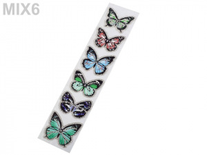 Nažehlovačka motýl s kamínky