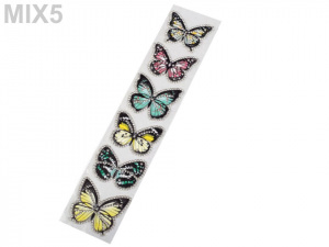 Nažehlovačka motýl s kamínky