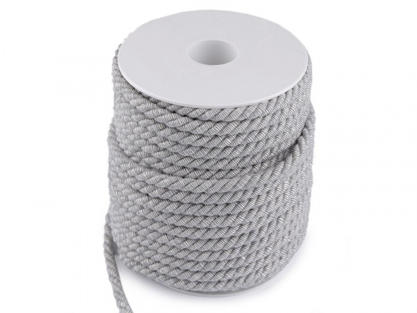 Kroucená šňůra dvoubarevná Ø6 mm macrame