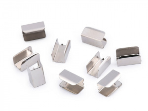 Kovová spojka na plochou šňůru a pruženku šíře 8 mm