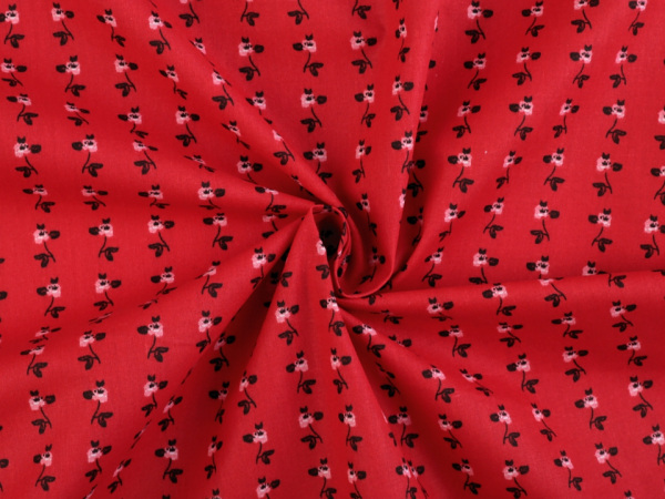 Bavlněná látka růže