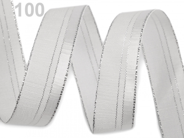 Stuha s lurexem šíře 24 mm