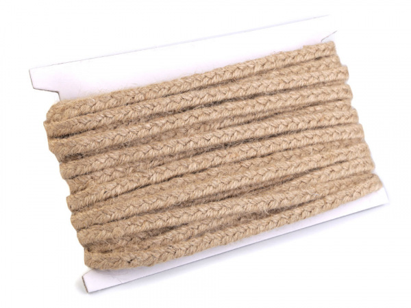 Jutový prýmek na espadrilky šíře 8 mm