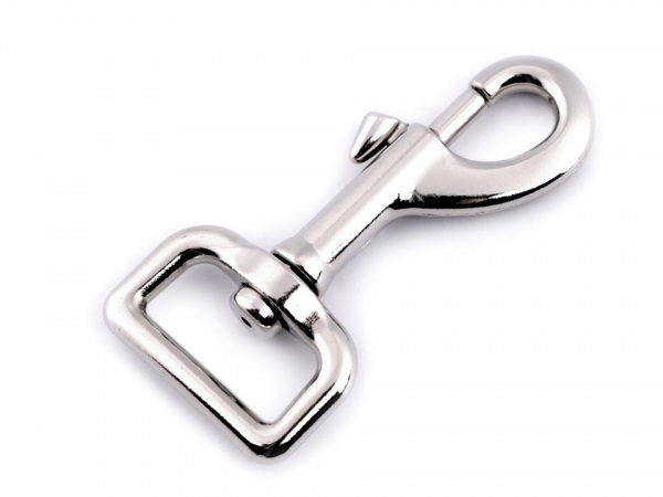 Mohutná kovová karabina s obrtlíkem průvlek 25 mm