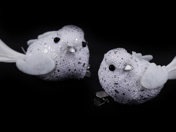 Dekorace ptáček s klipem