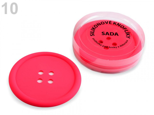 Silikonové knoflíky sada 4 ks Ø9 cm