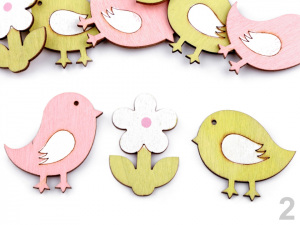 Samolepicí dekorace ptáček, květina, sova