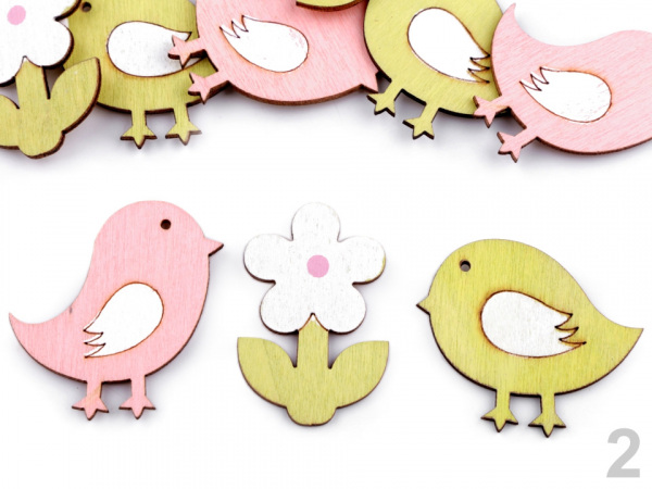 Samolepicí dekorace ptáček, květina, sova