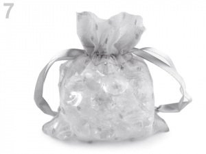 Dárkový pytlík s 3D puntíky / nopky 10x13 cm