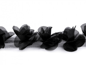 Prýmek mašle / motýlek na tylu šíře 65 mm