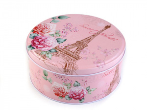 Plechová krabice Paříž střední