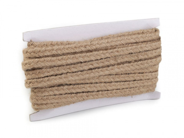Jutový prýmek pletený šíře 10 mm