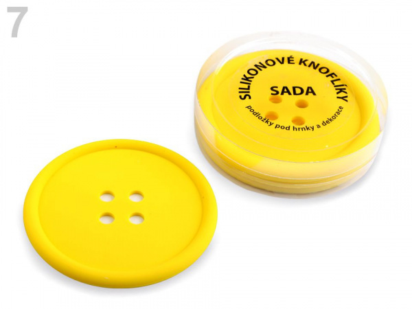 Silikonové knoflíky sada 4 ks Ø9 cm