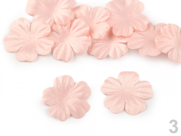 Polotovar k výrobě květů Ø22 mm, Ø25 mm saténový
