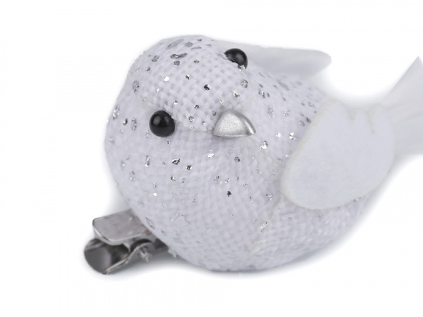 Dekorace ptáček s klipem