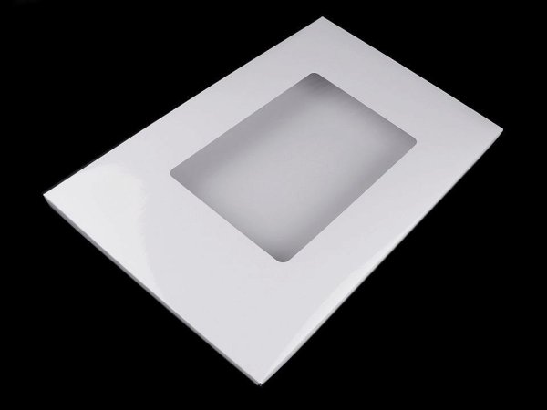 Papírová krabice s průhledem