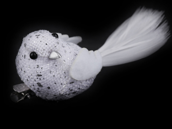 Dekorace ptáček s klipem