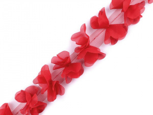 Prýmek mašle / motýlek na tylu šíře 65 mm