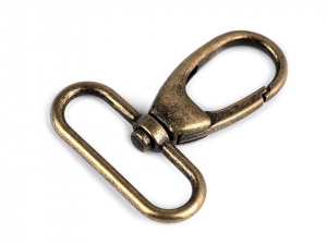 Kovová karabina s obrtlíkem průvlek 38 mm