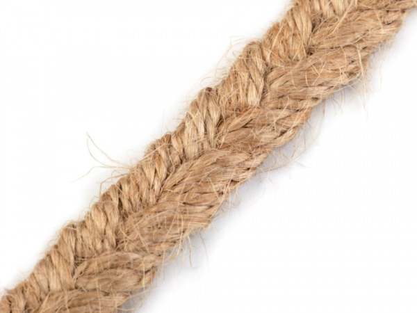 Jutový prýmek pletený šíře 10 mm