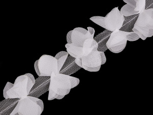 Prýmek mašle / motýlek na tylu šíře 65 mm