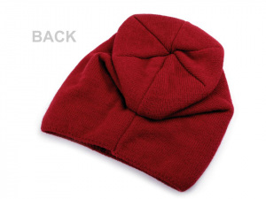 Dívčí zimní čepice s vločkami, svěšená