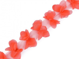 Prýmek mašle / motýlek na tylu šíře 65 mm