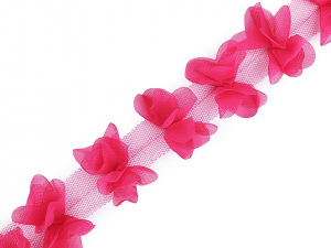 Prýmek mašle / motýlek na tylu šíře 65 mm