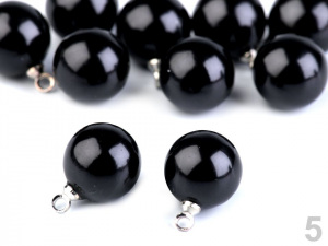 Perla s očkem / knoflík Ø11 mm