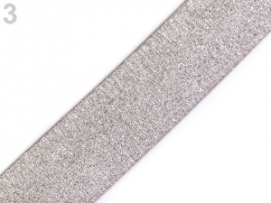 Pruženka s lurexem šíře 40 mm