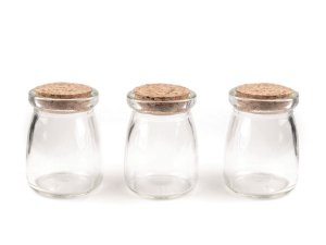 Skleněná lahvička s korkem 56x73 mm