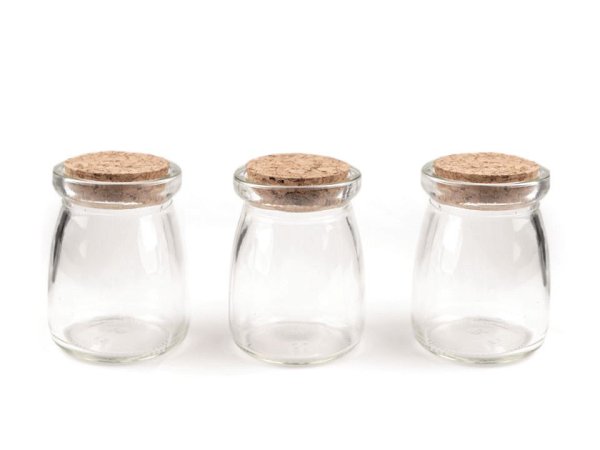 Skleněná lahvička s korkem 56x73 mm