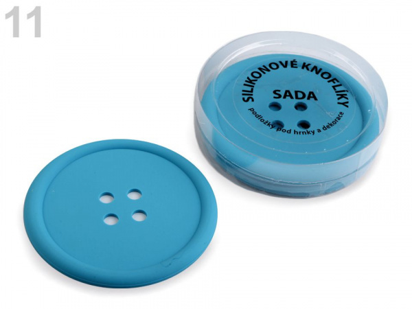 Silikonové knoflíky sada 4 ks Ø9 cm