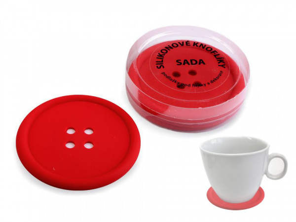 Silikonové knoflíky sada 4 ks Ø9 cm