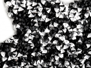 Nažehlovací hvězda s kamínky velká