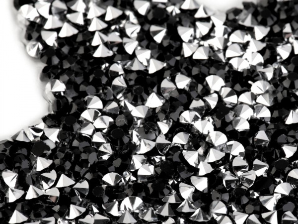 Nažehlovací hvězda s kamínky velká