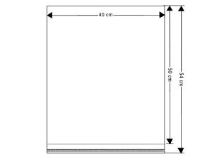 PP sáček s lepicí klopou 40x50 cm